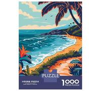 1000 Piece Jigsaw Puzzles for Adults Jigsaw Tropical Beach Path Jigsaw Puzzle Toy Wall Decor But Fun And Humorous Fun at Home Activities, 38x26cm/1000pcs