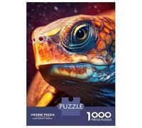1000 Piece Jigsaw Puzzles for Adults Jigsaw Turtle Closeup Face Adult Jigsaw Puzzle Toy Wall Decor A Work of Art Fun Activities at Home 70x50cm/1000pcs