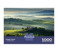 1000 Piece Jigsaw Puzzles for Adults Jigsaw Tuscany Landscape with Farmhouse Puzzle for Adults Hands-on Game Analysis And Logic Challenging Game Gifts 38x26cm/1000pcs