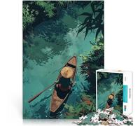 1000 Piece Jigsaw Puzzles for Adults Jigsaw Vietnam River Journey Lernspiele Künstlersammlung, Bildende Kunst52x38cm