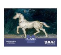 1000 Piece Jigsaw Puzzles for Adults Jigsaw Vincent Van Gogh Horse Jigsaw for Adults Relax Games Improve Memory Challenging Game Gifts 38x26cm/1000pcs