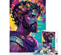 1000 Piece Jigsaw Puzzles for Adults Jigsaw Vineyard King︰ Dionysus Transcendent Hands-on Game Family Activities Educational Toy Help The Brain Exercise (38X52CM)
