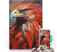 1000 Piece Jigsaw Puzzles for Adults Jigsaw Vintage Red Eagle Interesting Stress Reduction Birthday Present, Gifts, Wall Art 26x38cm