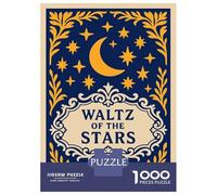 1000 Piece Jigsaw Puzzles for Adults Jigsaw Waltz of The Stars Illustration Puzzles for Adults Brain Teaser Game Enhance Memory Fun Activities at Home 70x50cm/1000pcs