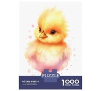 1000 Piece Jigsaw Puzzles for Adults Jigsaw Watercolor Baby Chicken Jigsaws for Adults Toy Wall Decor Staycation Kill Time Unique Birthday And Xmas Gifts 70x50cm/1000pcs