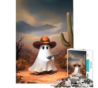 1000 Piece Jigsaw Puzzles for Adults Jigsaw Western Cowboy Ghost Toys Educational Games Practical Game Analysis And Logic Funny Gifts (Size 38x52cm)
