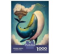 1000 Piece Jigsaw Puzzles for Adults Jigsaw Whale Incredible Jigsaw for Adults Family Game Wall Art Challenging Game Gifts 38x26cm/1000pcs