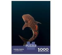 1000 Piece Jigsaw Puzzles for Adults Jigsaw Whale Shark Dark Ocean Puzzles for Adults Toy Wall Decor Perfect Decoration Challenging Game Gifts 70x50cm/1000pcs