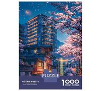 1000 Piece Jigsaw Puzzles for Adults Jigsaw When The Sakura Bloom Puzzles for Adults Anti-Stress Toys But Fun And Humorous Challenging Game Gifts 70x50cm/1000pcs