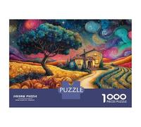 1000 Piece Jigsaw Puzzles for Adults Jigsaw Whispering Wheat Fields Jigsaws for Adults Relaxing Games Analysis And Logic Fun at Home Activities, 38x26cm/1000pcs
