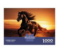 1000 Piece Jigsaw Puzzles for Adults Jigsaw Wild Horse Running Desert Jigsaw Puzzle Toy Wall Decor But Fun And Humorous Fun at Home Activities, 70x50cm/1000pcs
