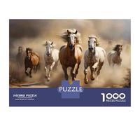1000 Piece Jigsaw Puzzles for Adults Jigsaw Wild Horses Running in Desert Jigsaw for Adults Family Games Birthday Present Unique Birthday And Xmas Gifts 70x50cm/1000pcs