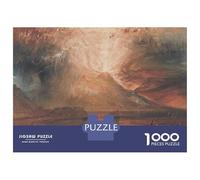 1000 Piece Jigsaw Puzzles for Adults Jigsaw William Turner Vesuvius Jigsaw for Adults Relax Games Improve Memory Challenging Game Gifts 38x26cm/1000pcs