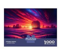 1000 Piece Jigsaw Puzzles for Adults Jigsaw Winter Sunset Landscape Puzzle for Adults Hands-on Game Analysis And Logic Challenging Game Gifts 70x50cm/1000pcs