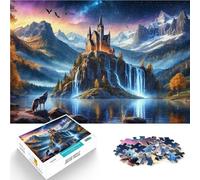1000 Piece Jigsaw Puzzles for Adults Jigsaw Wolf River Falls Denkspiel denn eignet sich ideal als Geschenk für die ganze Familie38x26cm