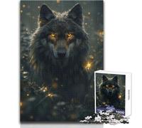 1000 Piece Jigsaw Puzzles for Adults Jigsaw Wolf Sparks Challenging Game Toys Difficult Challenge Gifts Ideas Size 38x52cm