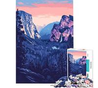 1000 Piece Jigsaw Puzzles for Adults Jigsaw Yosemite Nature Art Hands-on Game Learning Educational Toys Birthday Gifts for The Whole Family (Size 38x52cm)