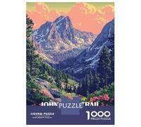 1000 Piece Jigsaw Puzzles for Adults John Muir Trail USA Landscape Adult Jigsaw Hands-on Game Analysis And Logic Parent-child Interaction 70x50cm/1000pcs