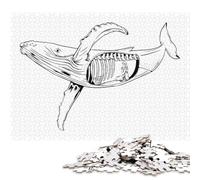 1000 Piece Jigsaw Puzzles for Adults Jonah And The Whale Jigsaw Puzzle Children Paper Puzzles Family Entertainment Toys 38x26cm/1000pcs