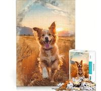 1000 Piece Jigsaw Puzzles for Adults Joyful Bound Through Golden Fields Relax Games Home Art Decor Deal As Gifts for The Whole Family 38x52cm