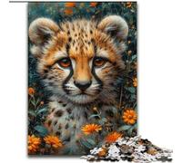 1000 Piece Jigsaw Puzzles for Adults Jungle Leopard, Decompressing Intellectual Educational Toy Is Ideal As Gifts for The Whole Family (Size 50x75cm)