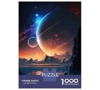 1000 Piece Jigsaw Puzzles for Adults Jupiter Traveler Landscape Jigsaws for Adults Brain Teaser Game Stress Reliever for Is Ideal As A Gift 52x38cm/1000pcs