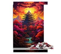 1000 Piece Jigsaw Puzzles for Adults Kids,Bulguksa Temple, South Korea Paper puzzle,adults and children,Stress Relief。Size: 26X38cm