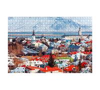 1000 Piece Jigsaw Puzzles For Adults Kids Cityscape ReykjavÍK Iceland Sustainable Puzzle For Adults Printing Jigsaw Puzzles For Women Gift Puzzles For Adults