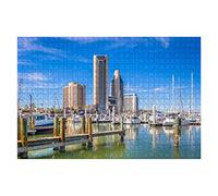 1000 Piece Jigsaw Puzzles For Adults Kids Corpus Christi Texas Skyline On The Bay Family Puzzles Gift Difficult Puzzles Family Games Adult Puzzles