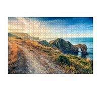 1000 Piece Jigsaw Puzzles For Adults Kids Durdle Door Dorset Beach Wooden Jigsaw Puzzles Gift Family Fun Puzzle For Adult Home Wall Decor Wooden Puzzles For Adults