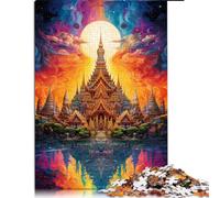 1000 Piece Jigsaw Puzzles for Adults Kids,grand palace of thailand Paper puzzle,for Adults and Kids Age 12 Years Up,Challenging puzzles for adults。Size: 26X38cm