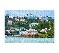 1000 Piece Jigsaw Puzzles For Adults Kids Hamilton Bermuda View Diy Puzzle Printing Jigsaw Puzzles For Adults Home Wall Decor Family Fun Puzzle For Adult 38x26CM