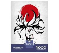 1000 Piece Jigsaw Puzzles for Adults Kitsune Nine Tailed Fox Puzzle for Adults Anti-Stress Toys Presents for Women Parent-child Interaction 70x50cm/1000pcs