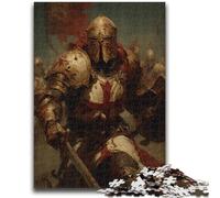 1000 Piece Jigsaw Puzzles for Adults Knight Templar 1000 Piece Jigsaw,Fun Activity for Home, Rainy Days Toys, Birthday Gifts (38x26cm)