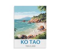 1000 Piece Jigsaw Puzzles for Adults，Ko Tao Thailand，Classic Puzzle Difficult Puzzle Fun Creative DIY Toys Gifts for Girls and Boys, Family Games38x52cm-V62