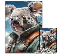 1000 Piece Jigsaw Puzzles for Adults Koala in The CloudsWooden Jigsaw Puzzles Brain Challenge Gift Educational Activity for Teenagers 1000 PCS(75x50cm)