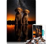 1000 Piece Jigsaw Puzzles for Adults Labrador Baby Teenager Jigsaw,Learning Educational Toys Family Games Unique Birthday And Gifts (size 38x26cm)