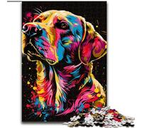 1000 Piece Jigsaw Puzzles for Adults Labrador Retriever Dog Art 1000 Pieces Puzzle Gifts Ideal for And Family Fun for Holidays, Birthdays (Size 26x38cm)