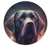 1000 Piece Jigsaw Puzzles for Adults Labrador Retriever Dog Round Puzzles 1000 Pieces for Adults Gift for Men And Women, Daily & Special Occasion (67.5x67.5cm)