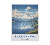 1000 Piece Jigsaw Puzzles for Adults,Lake Geneva Wisconsin,Classic Puzzle Difficult Puzzle Fun Creative DIY Toys Gifts for Girls And Boys, Family Games(75x50cm)-EQ75