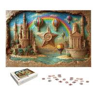 1000 Piece Jigsaw Puzzles for Adults, Landscape Jigsaw Puzzles for Adults 1000, Hot Air Balloon Jigsaws for Family Educational Games, Wooden Puzzle with Gift Box, Gifts for Women, Home Decor, -7340