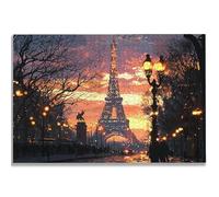 1000 Piece Jigsaw Puzzles for Adults, Landscape Jigsaw Puzzles for Adults, Wooden Puzzle with Gift Box, Paris Jigsaws for Family Educational Games, Unique Gifts for Women/Men, Home Wall Decor, -2557