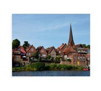 1000 Piece Jigsaw Puzzles for Adults，Lauenburg from the River Elbe，Classic Puzzle Difficult Puzzle Fun Creative DIY Toys Gifts for Girls And Boys, Family Games（38x26cm）-AW7