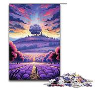 1000 Piece Jigsaw Puzzles for Adults Lavender Fields in Provence, France Puzzle Hands-on Game 1000PCS(38x26cm)