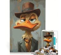 1000 Piece Jigsaw Puzzles for Adults Lazy Duck Detective Family Games But Fun And Humorous Unique Challenge Game 50x75cm