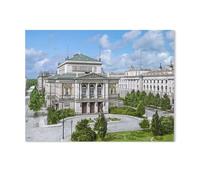 1000 Piece Jigsaw Puzzles for Adults，Leipzig - Gewandhaus and Library，Classic Puzzle Difficult Puzzle Fun Creative DIY Toys Gifts for Girls And Boys, Family Games（38x26cm）-AA30