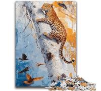 1000 Piece Jigsaw Puzzles for Adults Leopard on The Tree Puzzles for Adults,Fun Present & Activity for Home,Toy for Rainy Days (50x75cm)