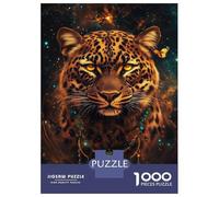 1000 Piece Jigsaw Puzzles for Adults Leopard's Cosmic Dream Teenager Puzzles Toy Wall Decor Birthday Present Unique Gifts for Birthday And Christmas 52x38cm/1000pcs