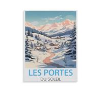 1000 Piece Jigsaw Puzzles for Adults，Les Portes du Soleil，Jigsaw Puzzle Adult Paper Puzzles Family Entertainment Toys（50x70cm）-HY100