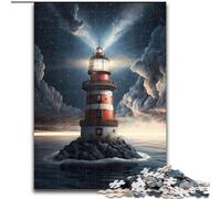 1000 Piece Jigsaw Puzzles for Adults Light House Space cardboard Puzzles Perfect for Halloween, Christmas, Birthday Gift size 38x26cm